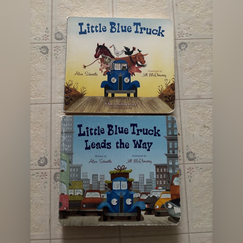 little blue truck leads the way hardback book lot